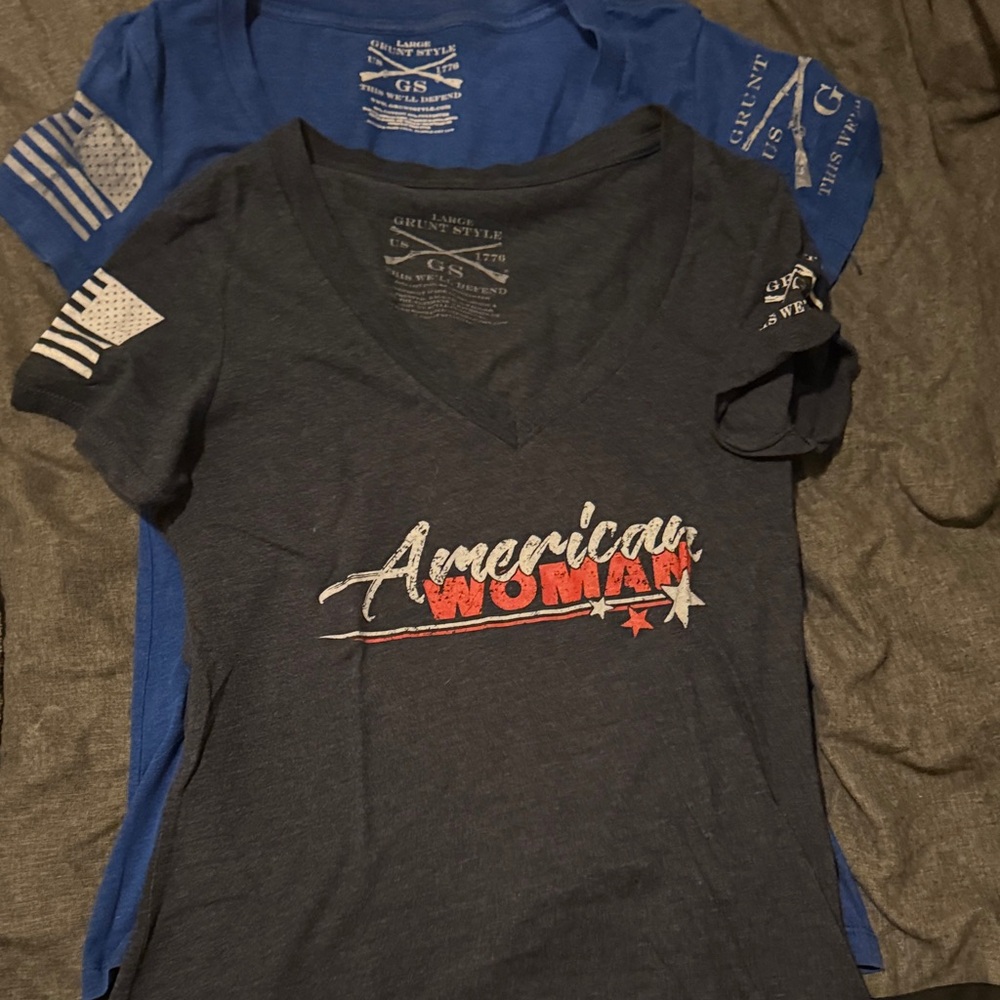 Womans Grunt style T-Shirts both